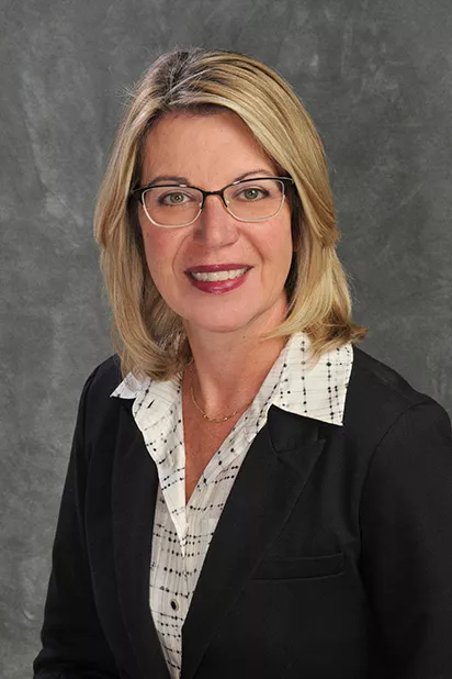  Tina Hrevus' head shot.
