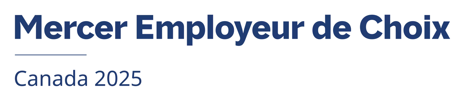 Employeur de choix par mercer Canada 2025