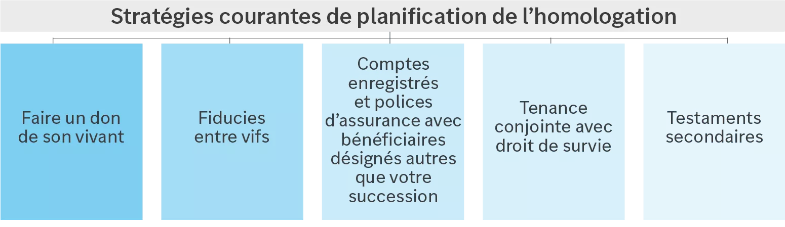  Stratégies courantes de planification de l’homologation
