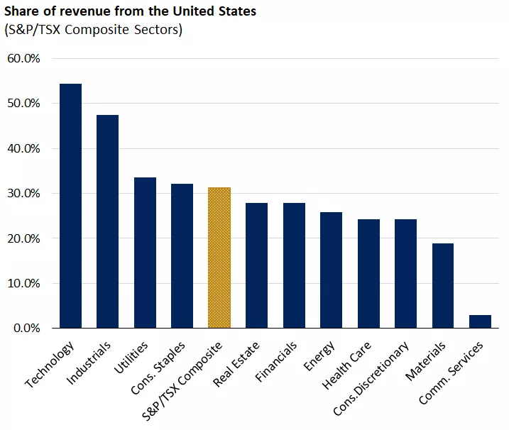  Chart showing share of revenue from the United States
