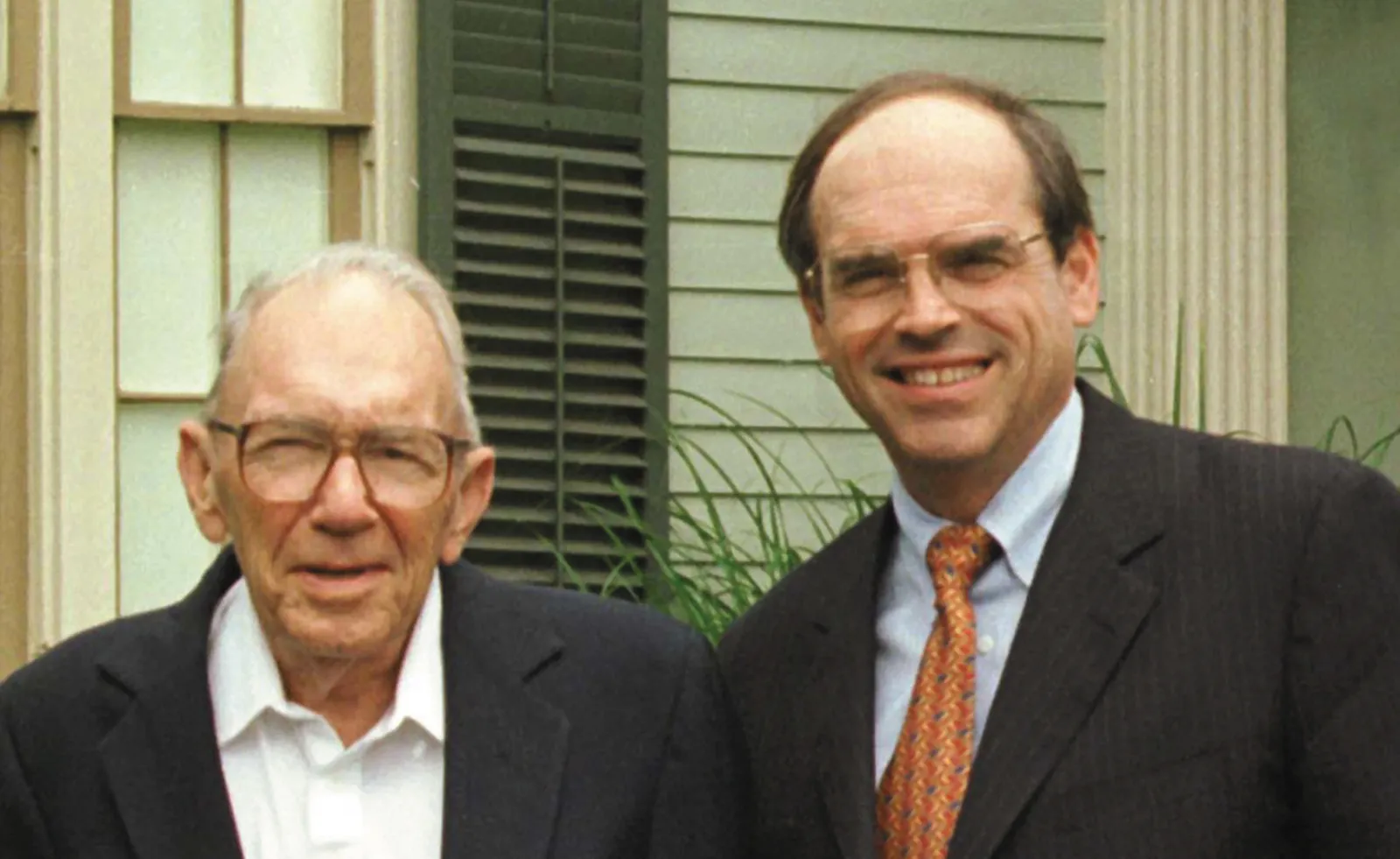 Photograph of Zeke McIntyre and John Bachmann, who opened the firm’s first branch office in Mexico, Missouri in 1957.
